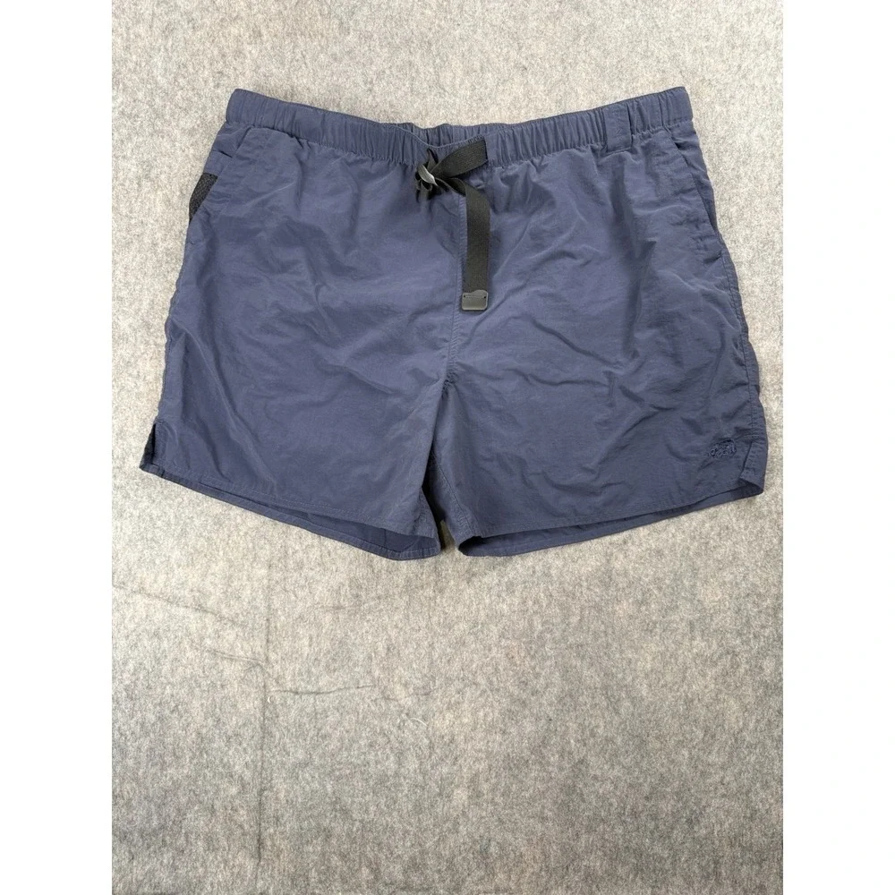 Vintage THE NORTH FACE Shorts Mens Large Blue Belted Outdoor Hiking Lined XXL